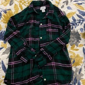 Girls Old Navy Flannel Shirt Size 8